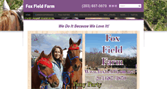 Desktop Screenshot of foxfieldfarm.net